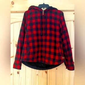 LL Bean Buffalo plaid jacket S